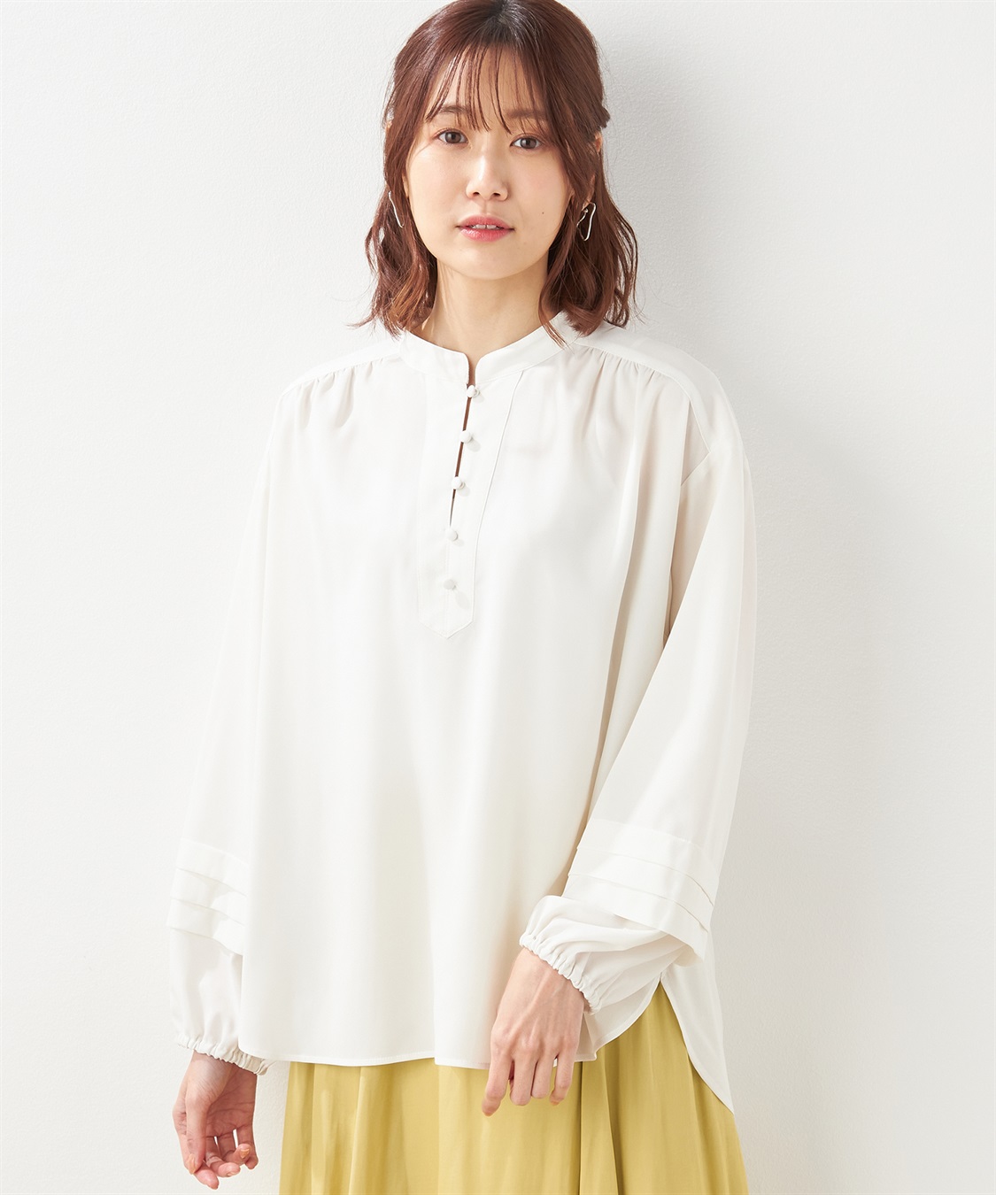 Petit Honfleur デザインスリーブブラウス_variation_1