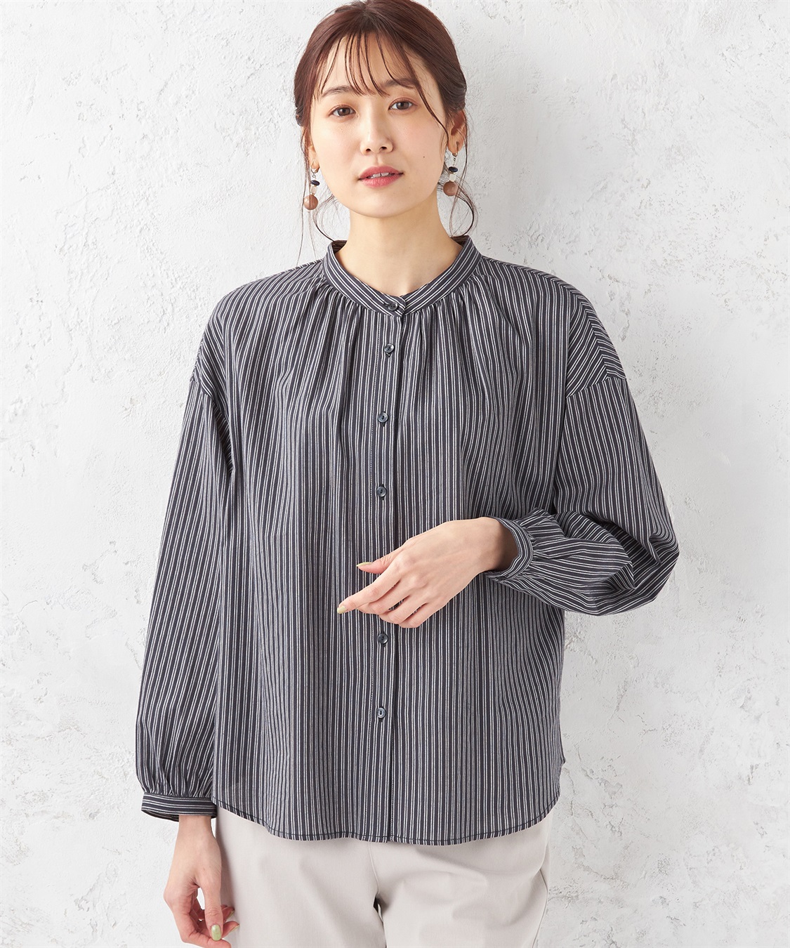 Petit Honfleur ストライプブラウス_variation_1