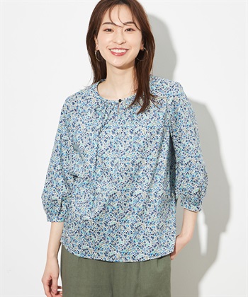 Petit Honfleur リバティプリント前ボタンブラウス_variationthumb_2