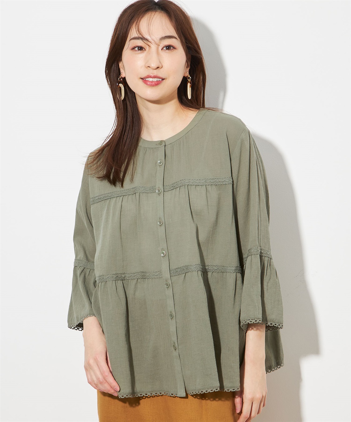 Petit Honfleur ティアードブラウス_variation_2