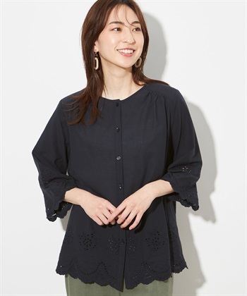 Petit Honfleur スカラップレースブラウス_variationthumb_2