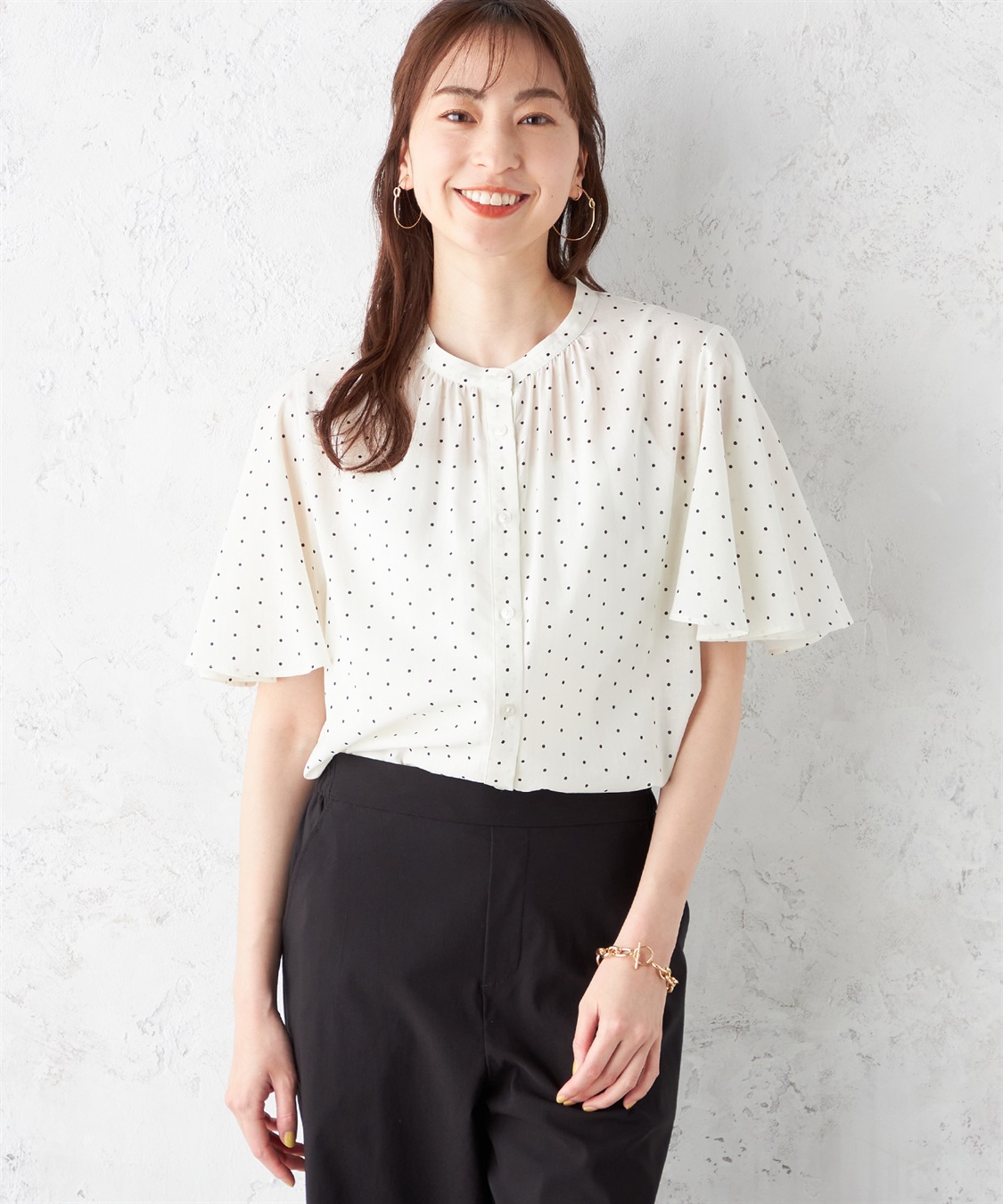 Petit Honfleur フレアスリーブブラウス_variation_1