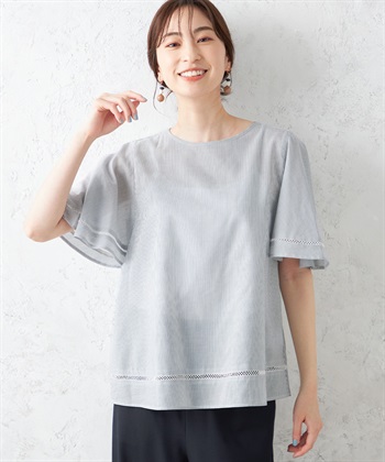 Petit Honfleur ストライプはしごレースブラウス_variationthumb_2