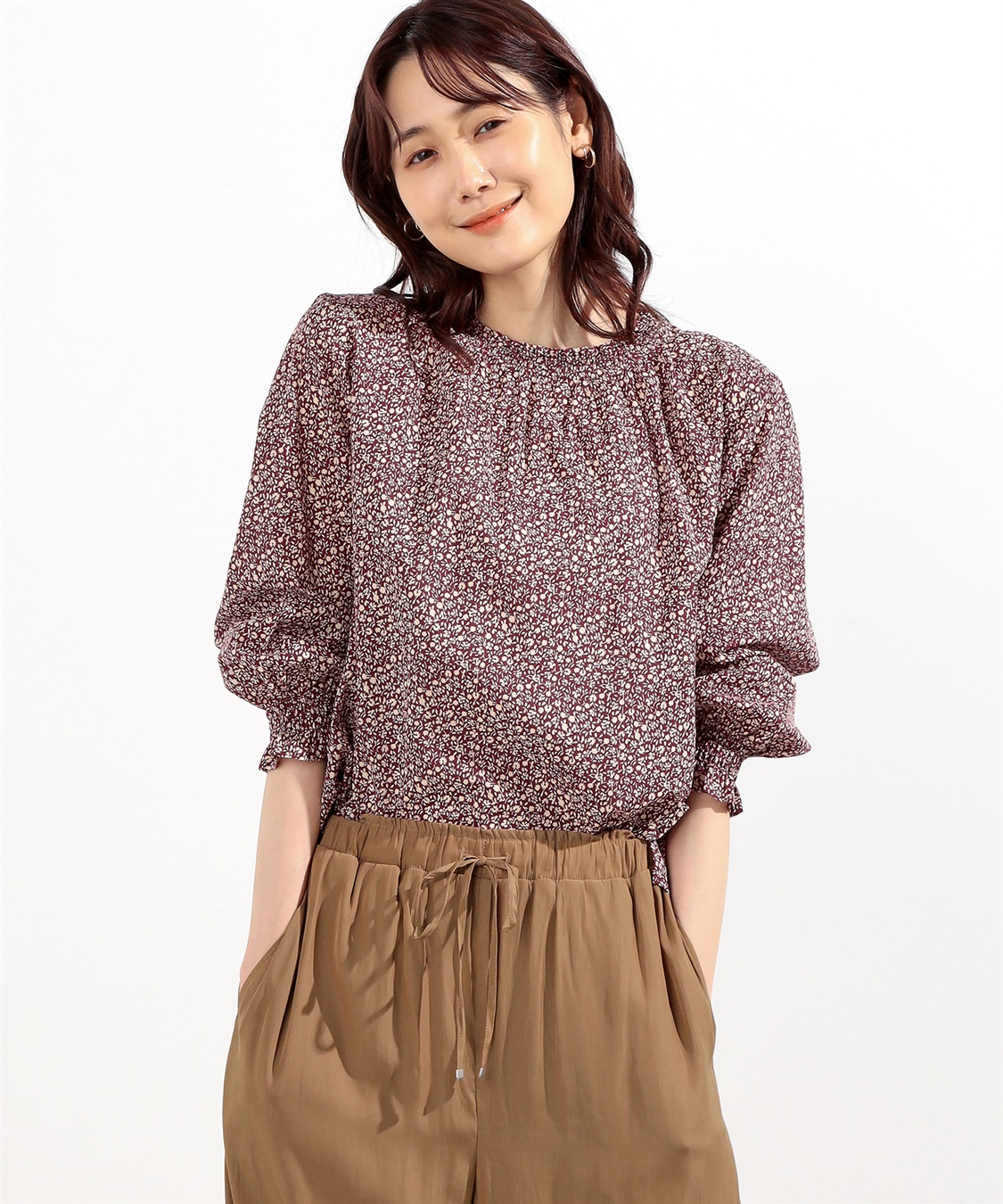 Petit Honfleur プリントブラウス_variation_2