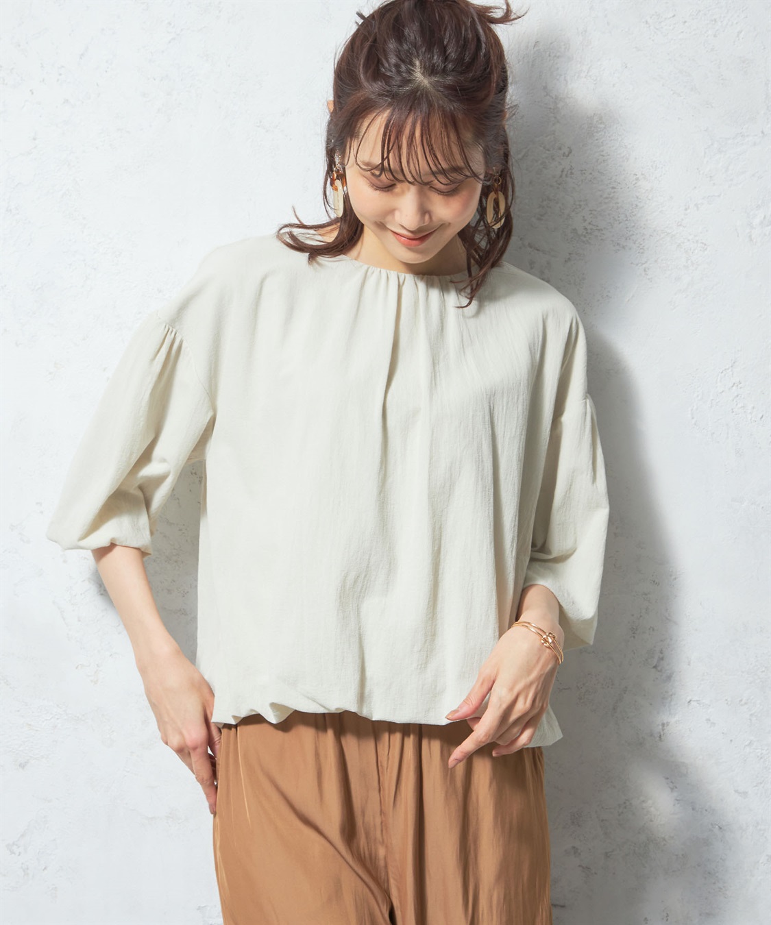 Petit Honfleur バルーンスリーブブラウス_variation_1