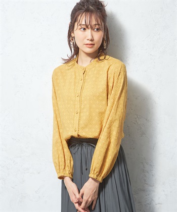 Petit Honfleur レースジャガードブラウス_variationthumb_2