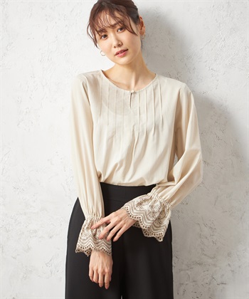 Petit Honfleur スカラップレースブラウス_variationthumb_1