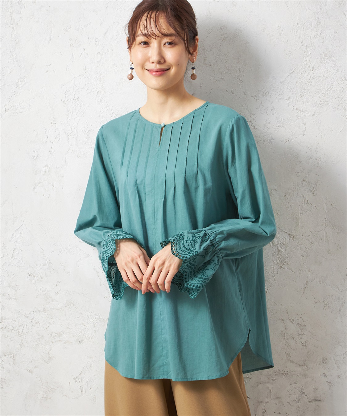 Petit Honfleur スカラップレースブラウス_variation_2