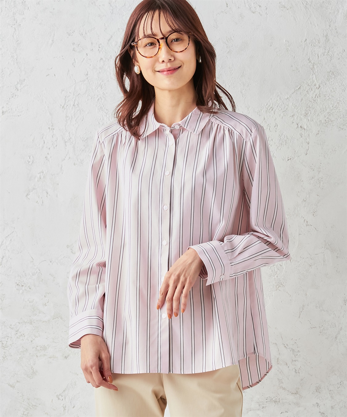 Petit Honfleur ストライプシャツ_main