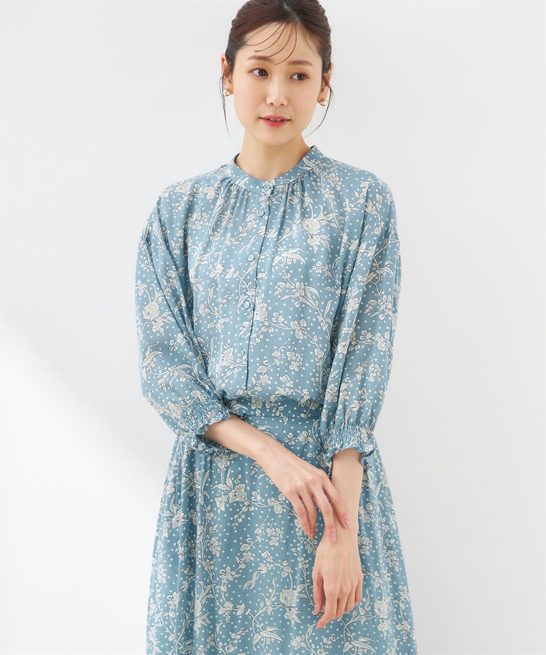 Petit Honfleur リバティプリントブラウス_variation_1