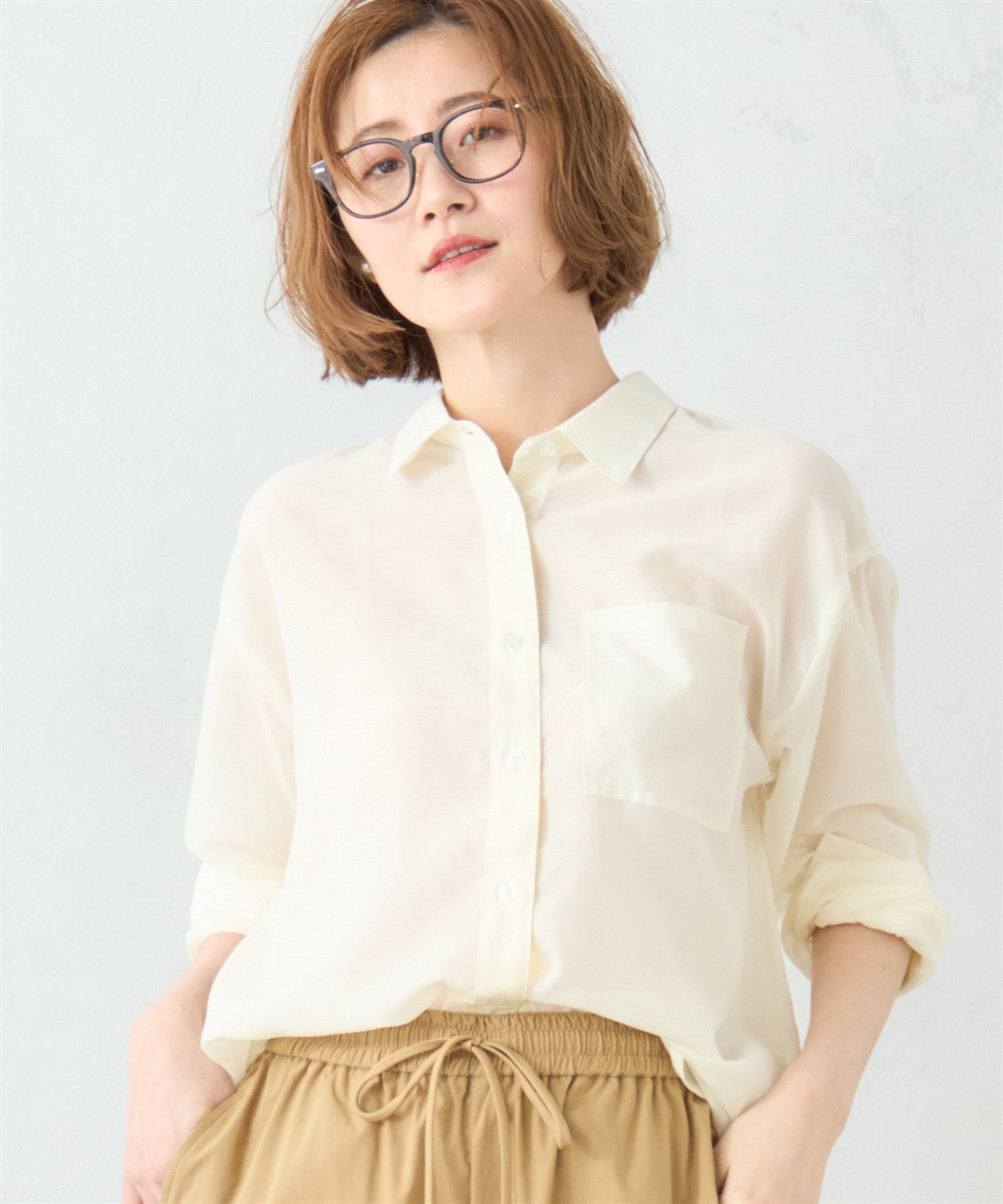 Petit Honfleur シアーシャツ_main