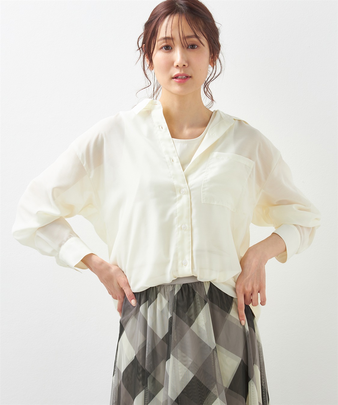 Petit Honfleur シアーシャツ_variation_1