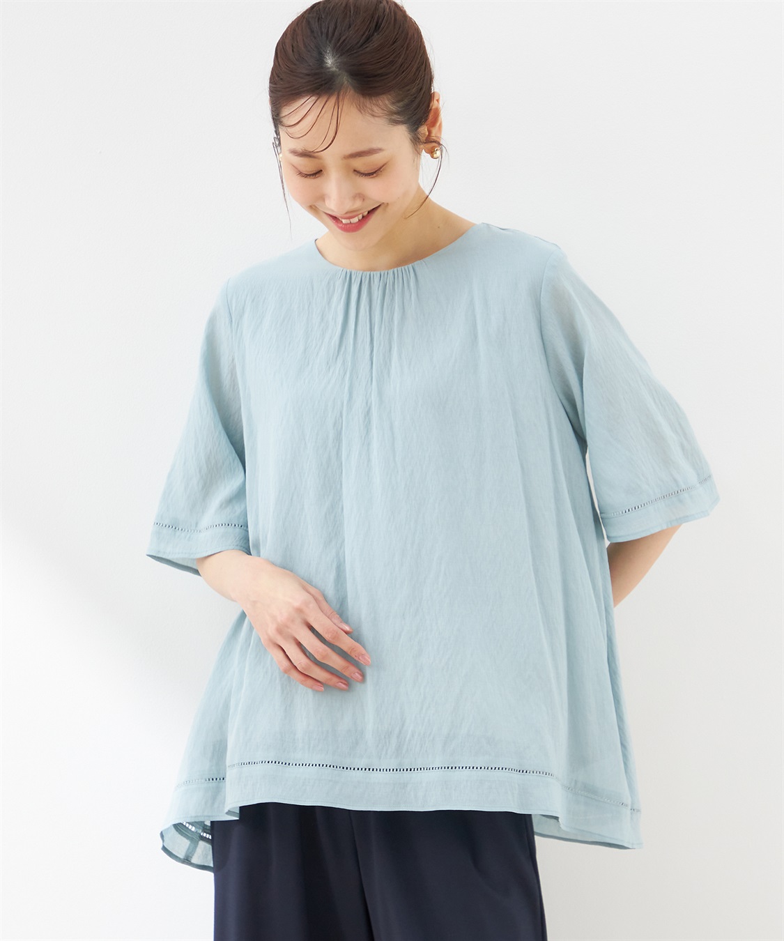 Petit Honfleur はしごレースブラウス_main