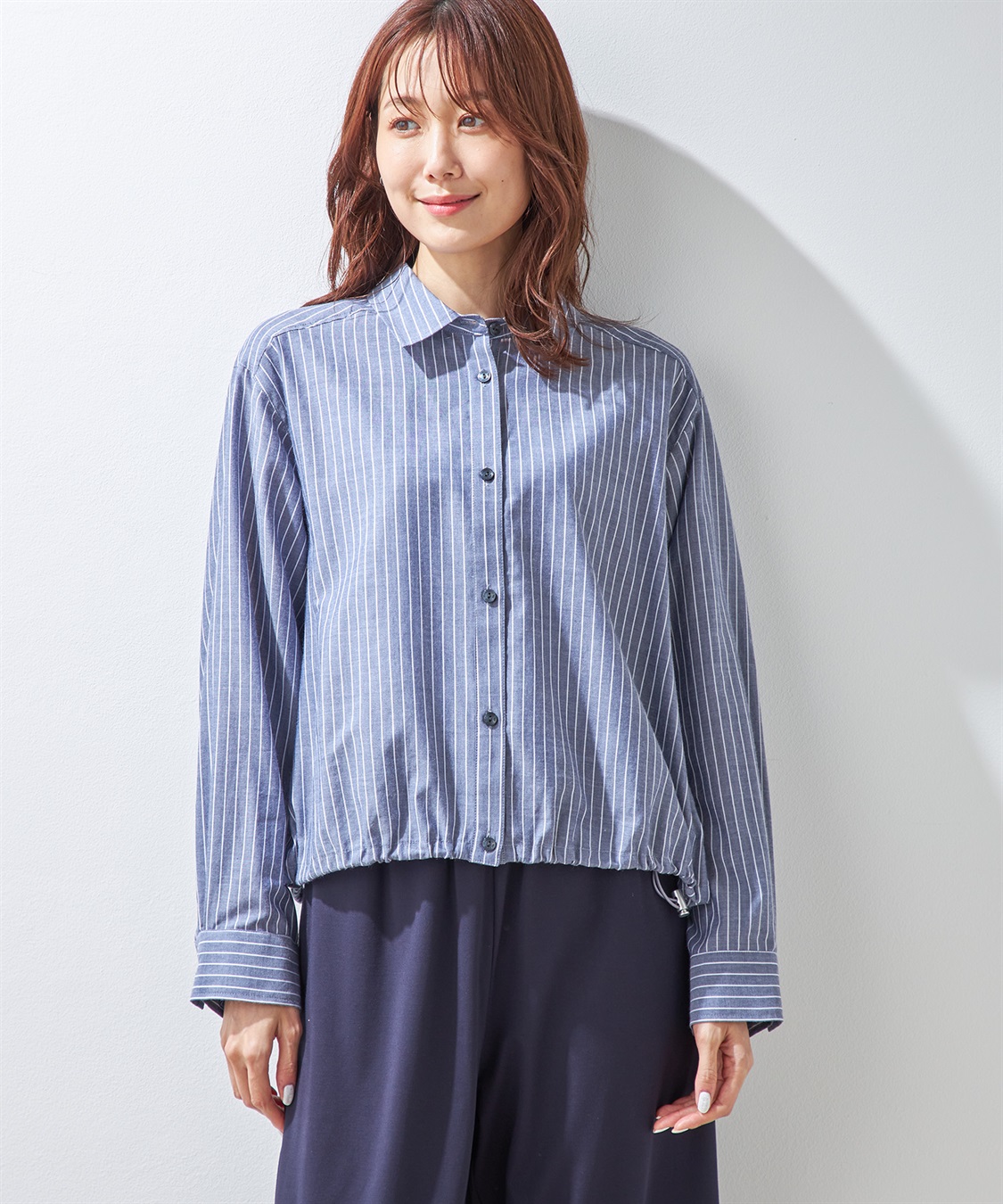 Petit Honfleur ドロストショートシャツ_main