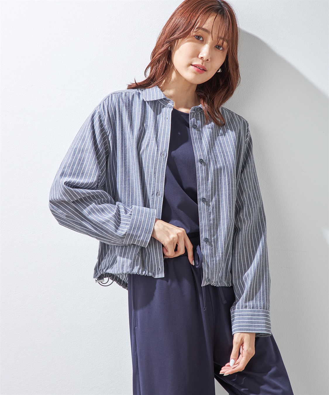 Petit Honfleur ドロストショートシャツ_variation_1