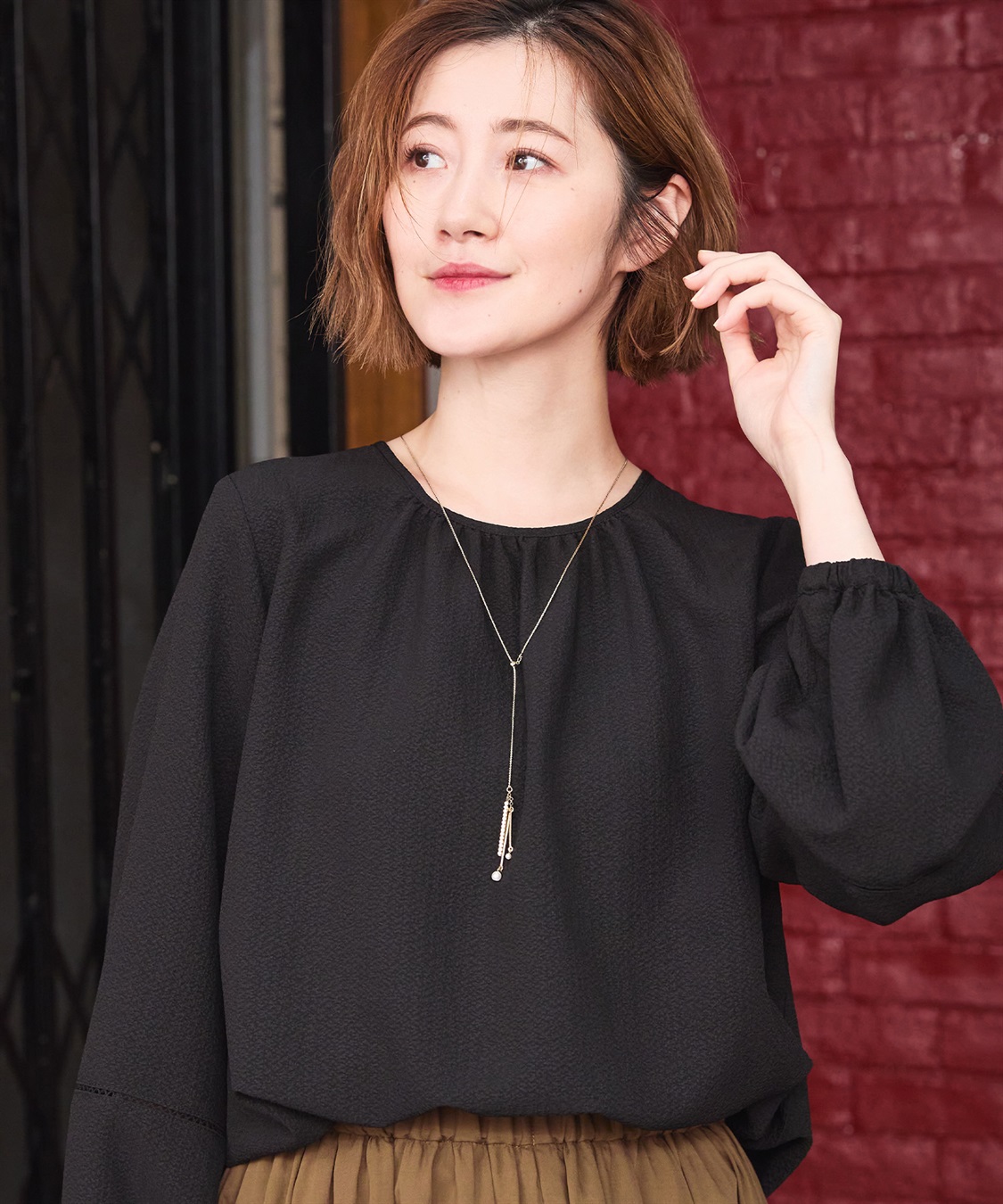 Petit Honfleur ギャザーブラウス_main