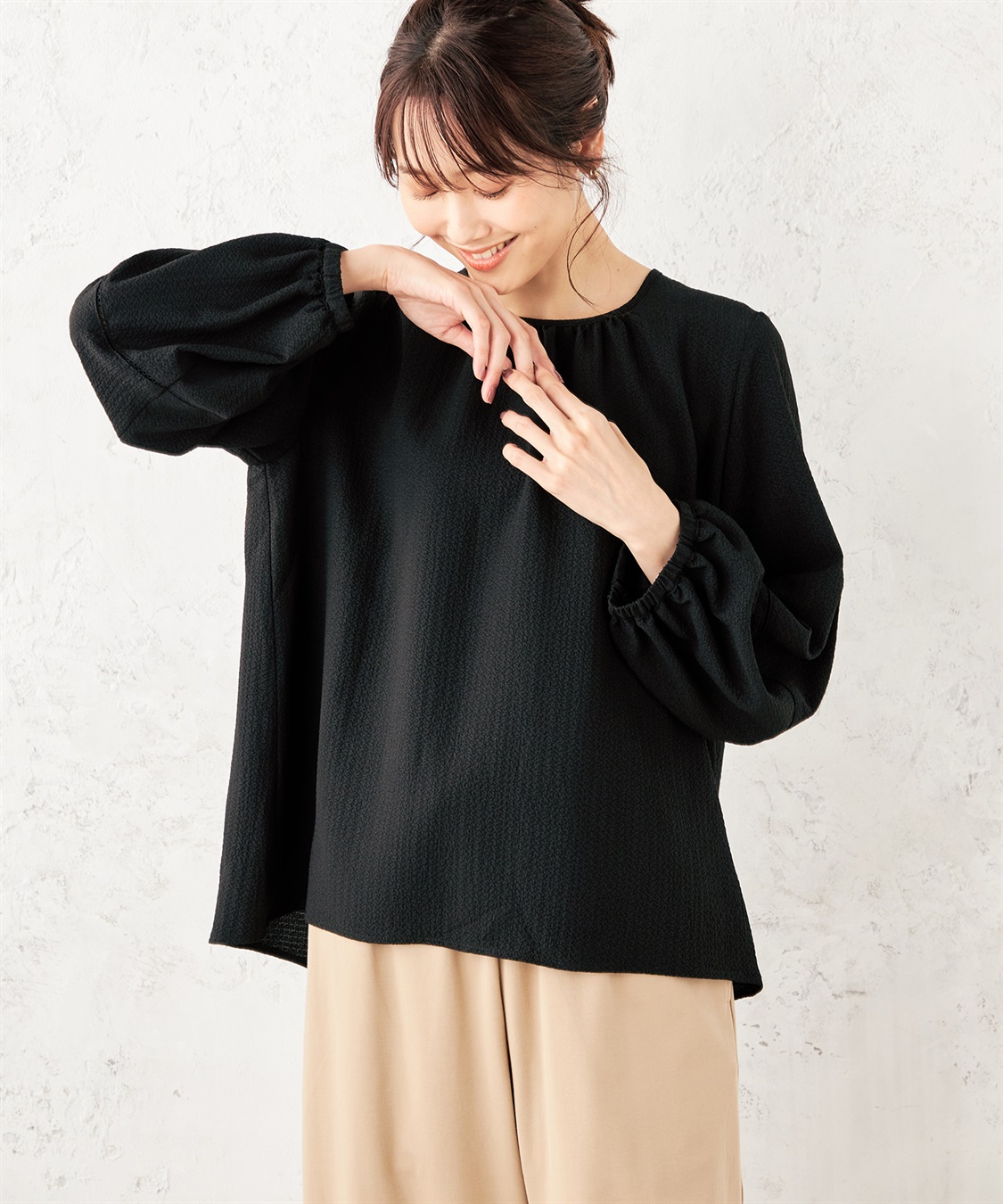 Petit Honfleur ギャザーブラウス_variation_1