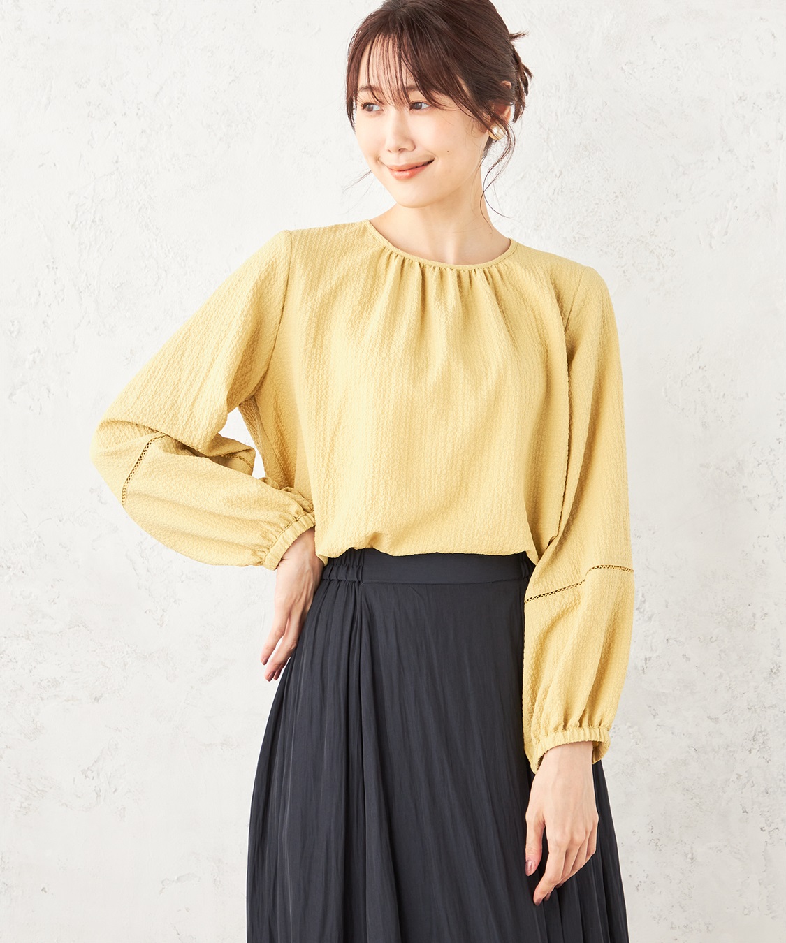 Petit Honfleur ギャザーブラウス_variation_2