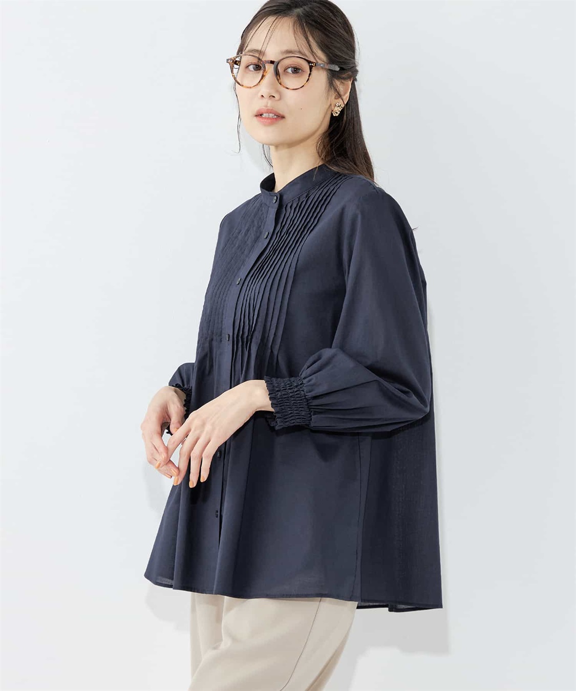 Petit Honfleur ピンタックブラウス_variation_3