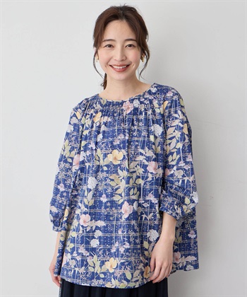 Petit Honfleur リバティプリントシャーリングブラウス_variationthumb_2