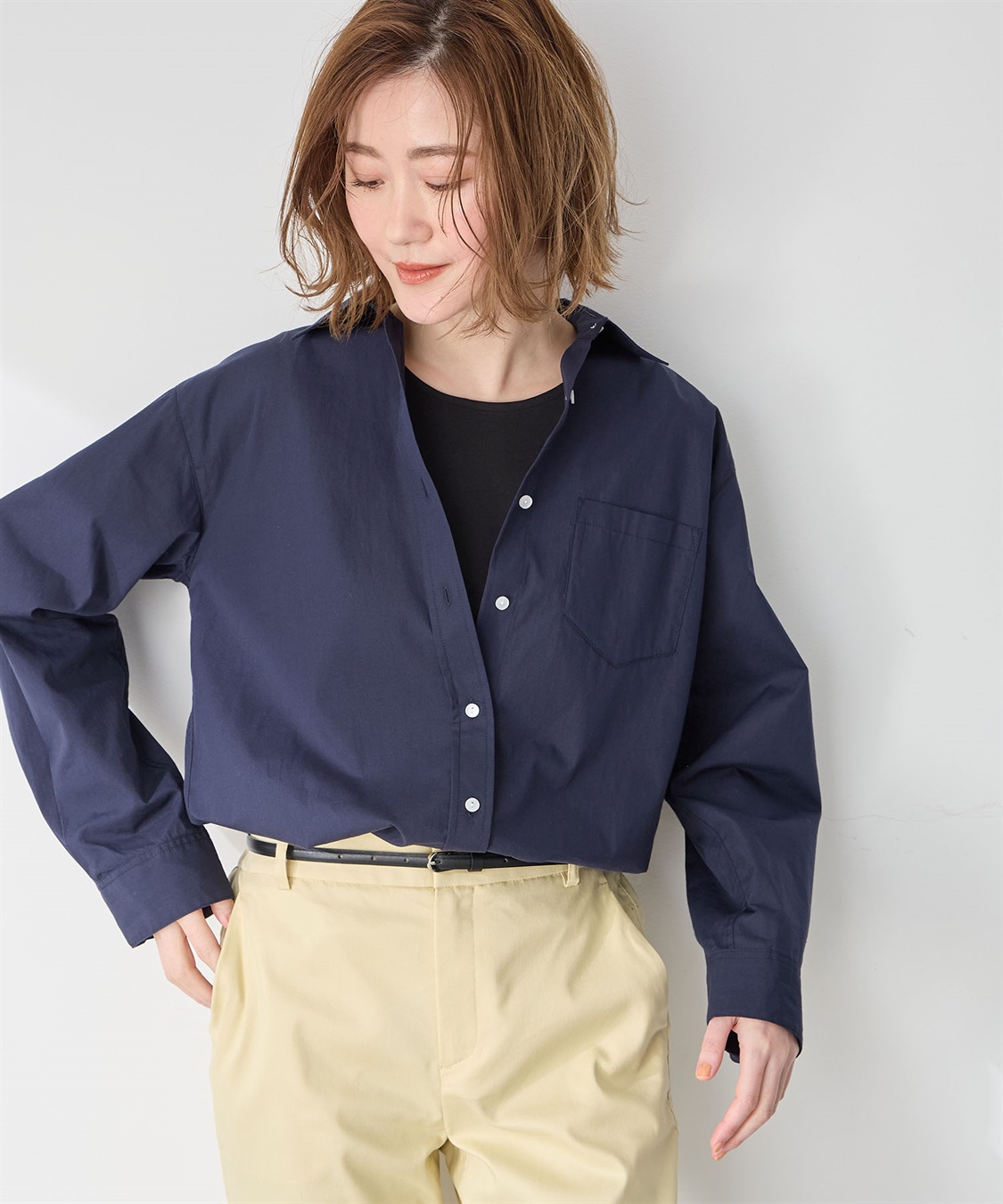 Petit Honfleur ポケットシャツ_main