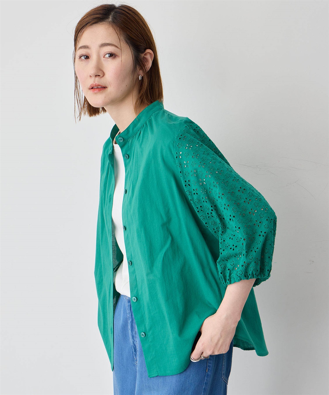 Petit Honfleur レーススリーブブラウス_variation_2