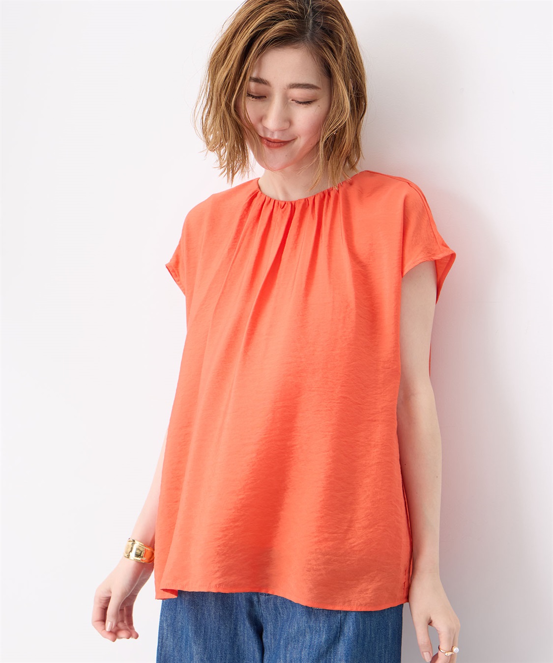 Petit Honfleur ギャザーブラウス_variation_1