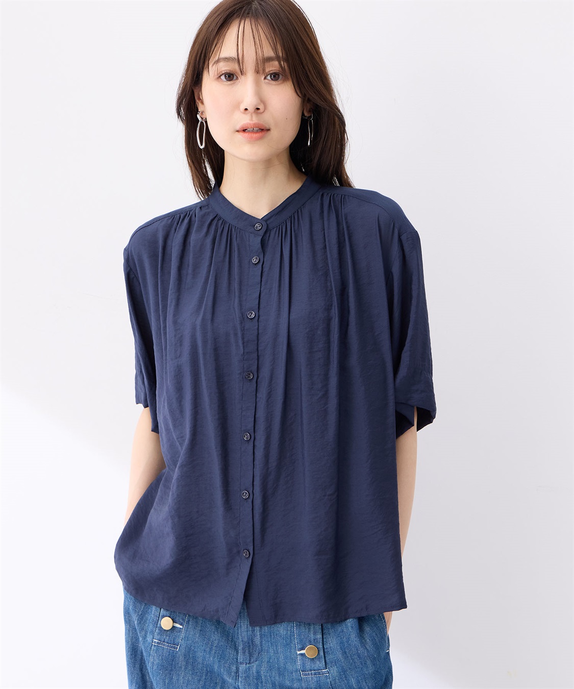 Petit Honfleur バンドカラーブラウス_variation_2