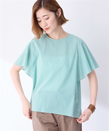 Petit Honfleur ストライプフレアスリーブブラウス_variationthumb_1