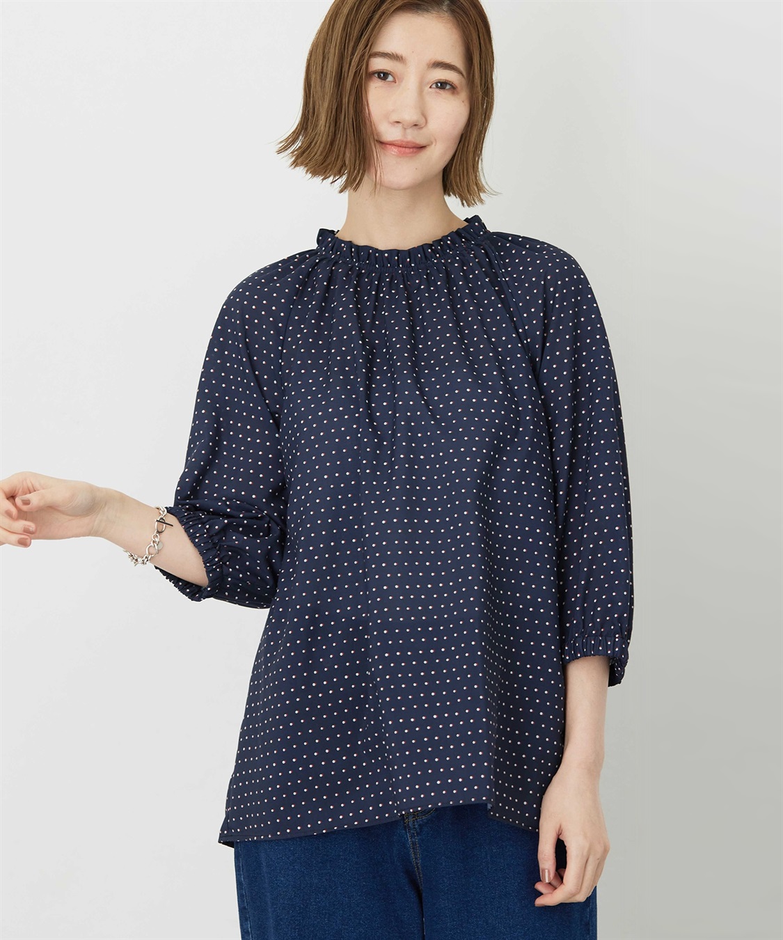 Petit Honfleur アパシュプリントブラウス_variation_1