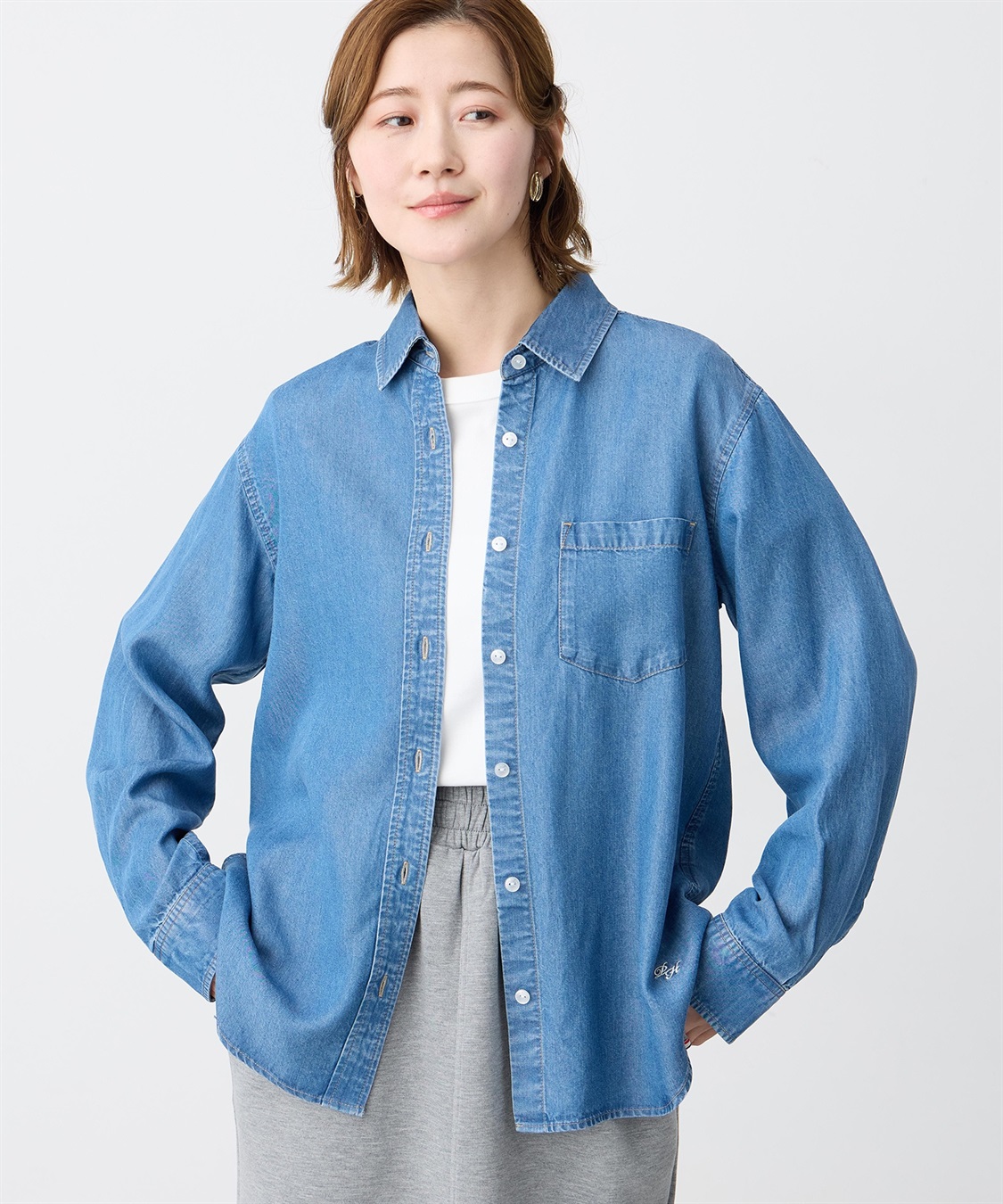 Petit Honfleur テンセルデニムシャツ_variation_1