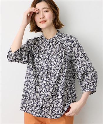 Petit Honfleur 【Liberty】リバティプリントスタンドカラーシャツ_variationthumb_4