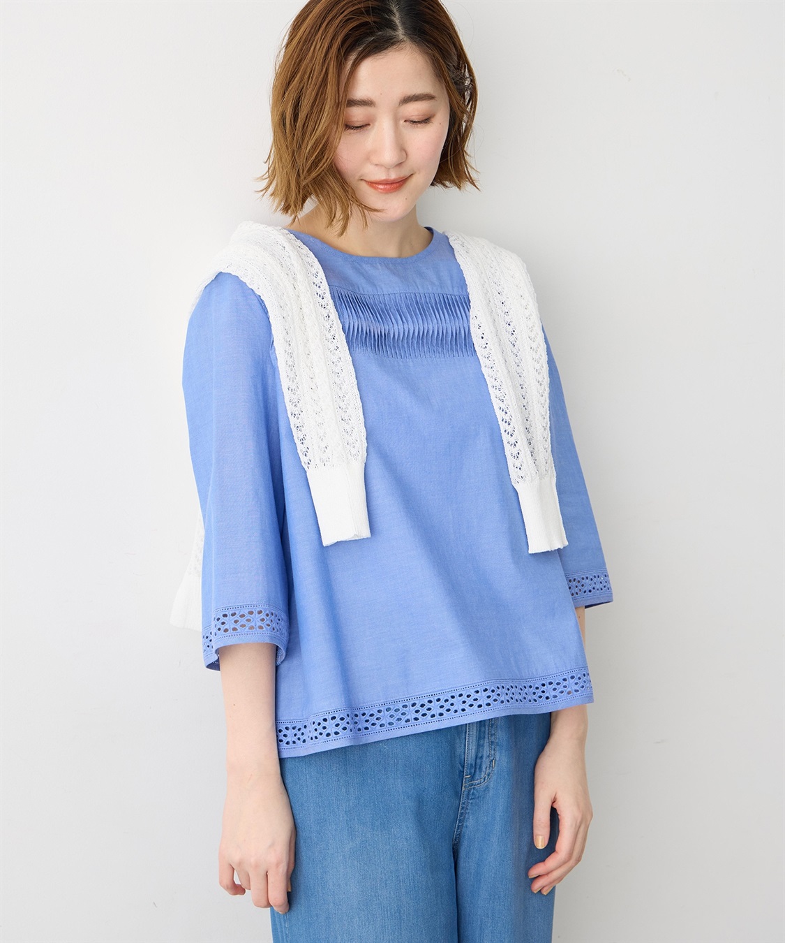 Petit Honfleur ピンタックブラウス_variation_2