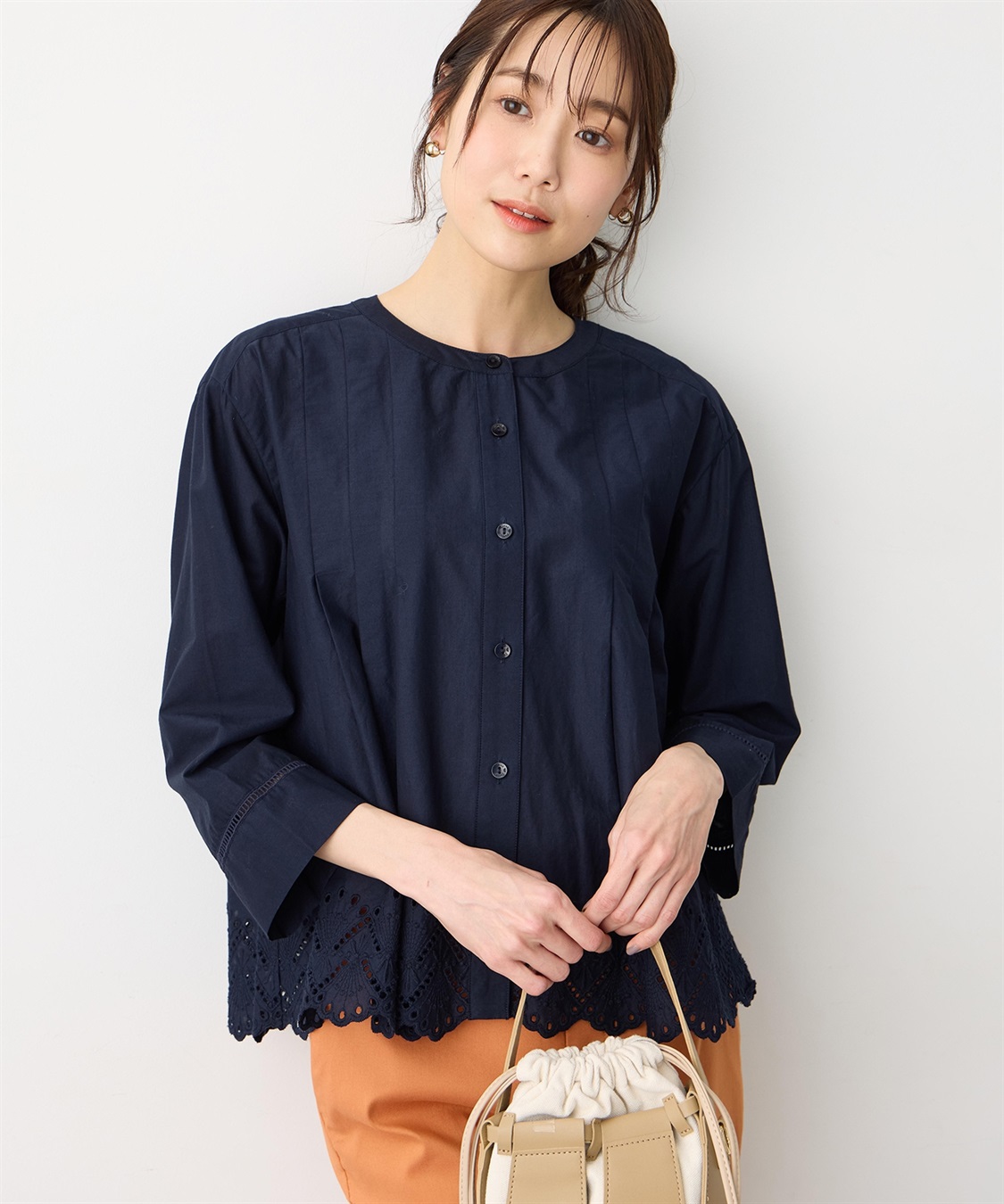 Petit Honfleur スカラップレースブラウス_variation_2