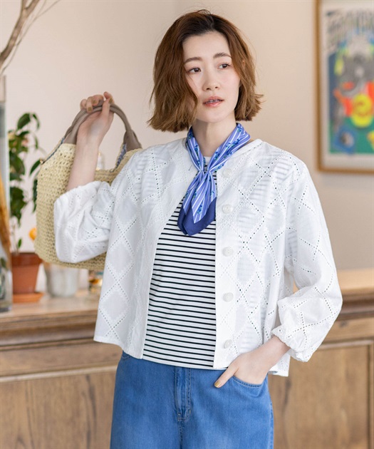 レースブラウスジャケット