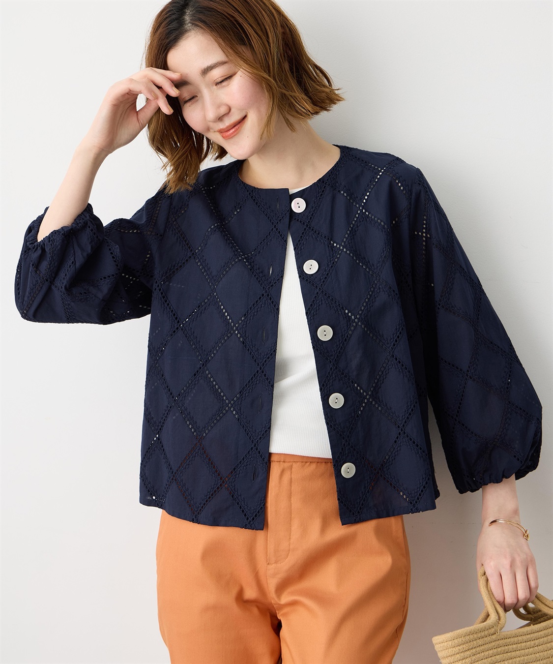 Petit Honfleur レースブラウスジャケット_variation_2