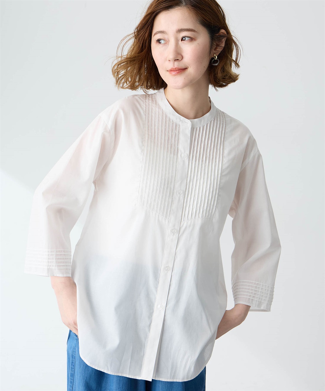 Petit Honfleur シアーチュニックシャツ_variation_1