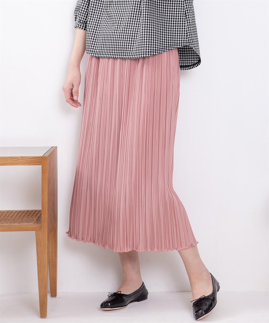 Petit Honfleur プリーツメロウスカート_main