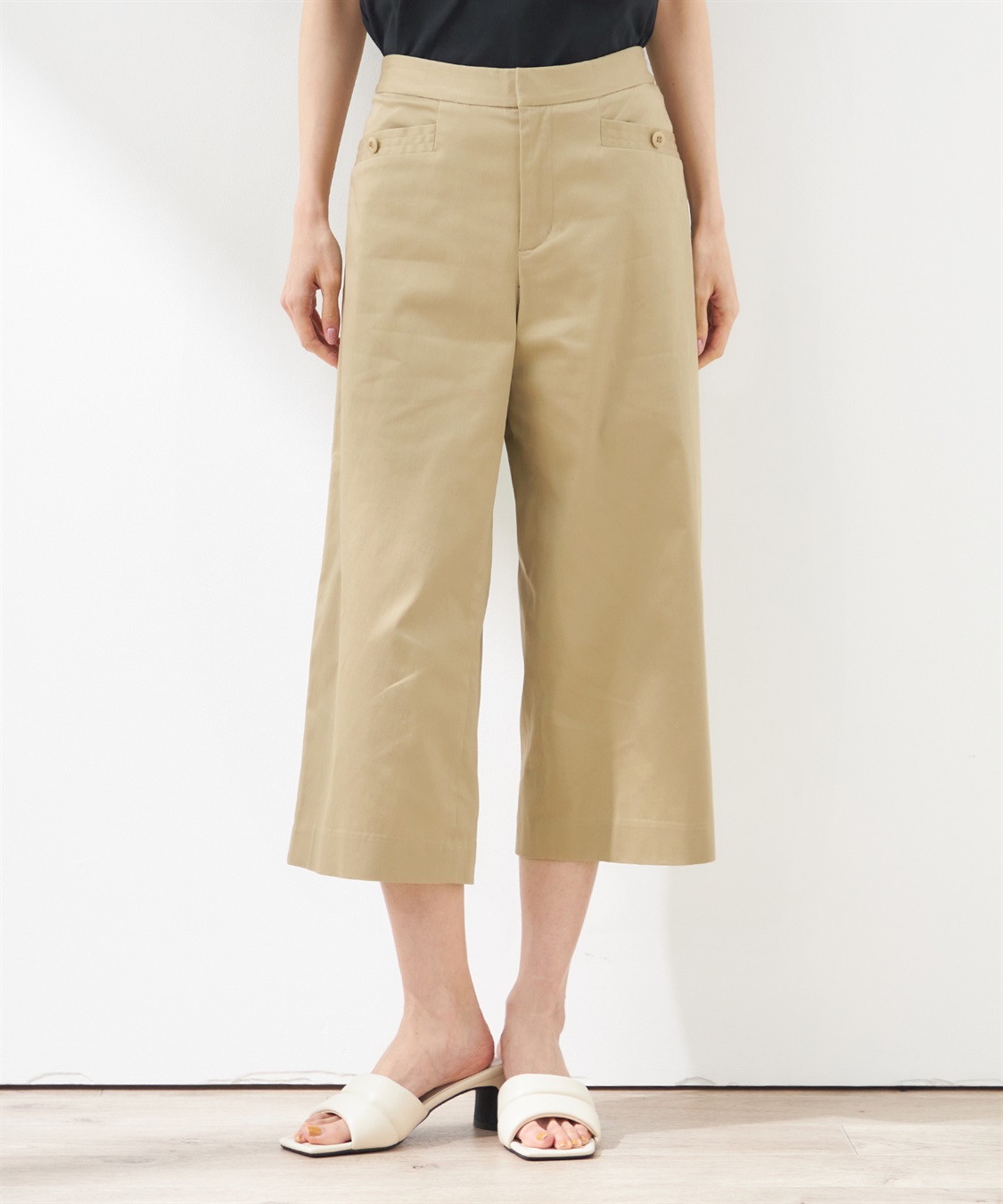 Petit Honfleur サテンストレッチパンツ_variation_2