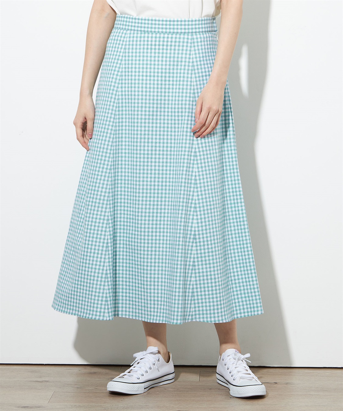 Petit Honfleur リネンブレンドギャザースカート_main