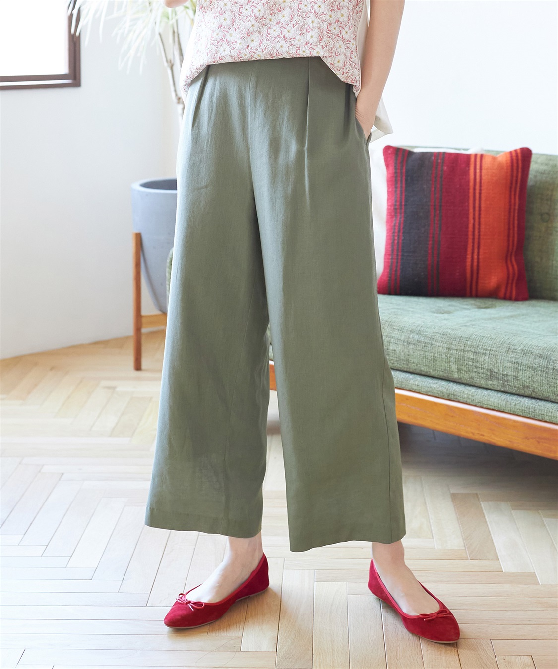 Petit Honfleur セミワイドパンツ_main