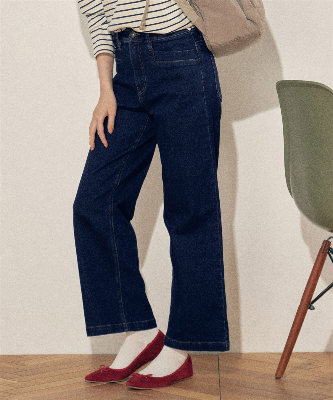 Petit Honfleur デニムワイドパンツ_main