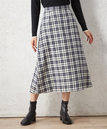 Petit Honfleur チェックロングスカート_variationthumb_2