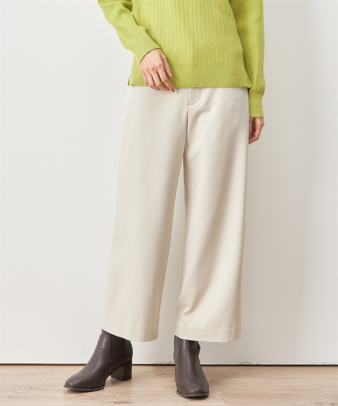 Petit Honfleur 起毛ワイドパンツ_variation_2