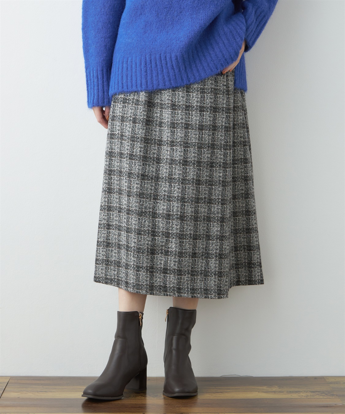 Petit Honfleur ツイードスカート_variation_1