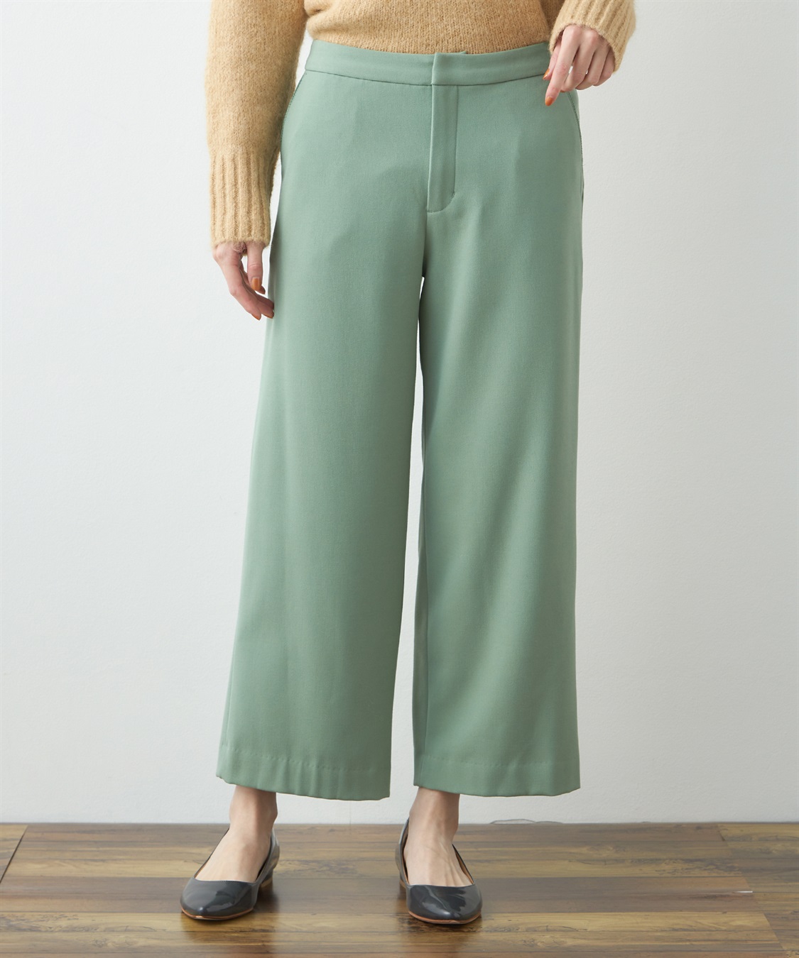 Petit Honfleur 裏起毛タックパンツ_variation_3