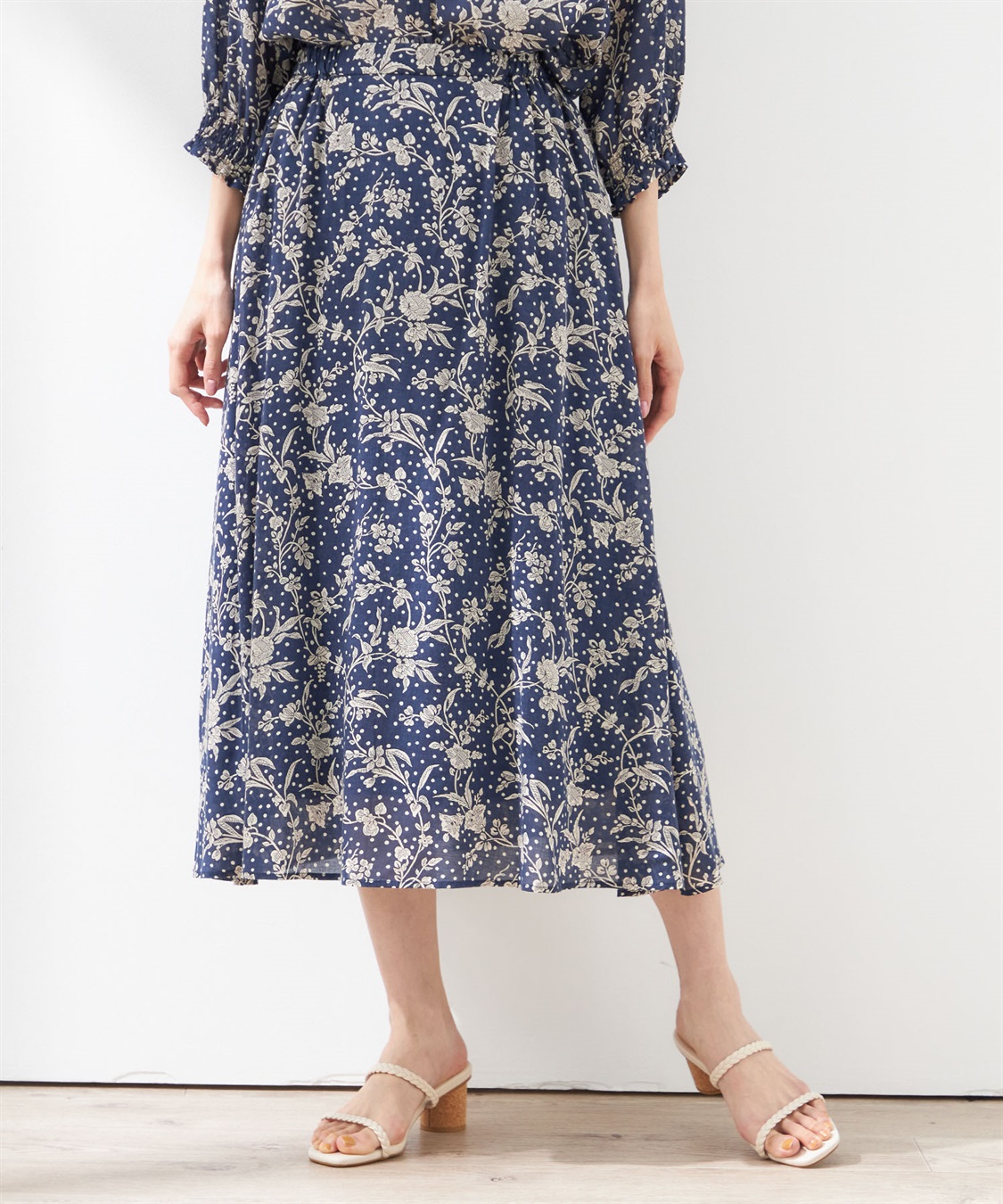 Petit Honfleur リバティプリントギャザースカート_variation_2