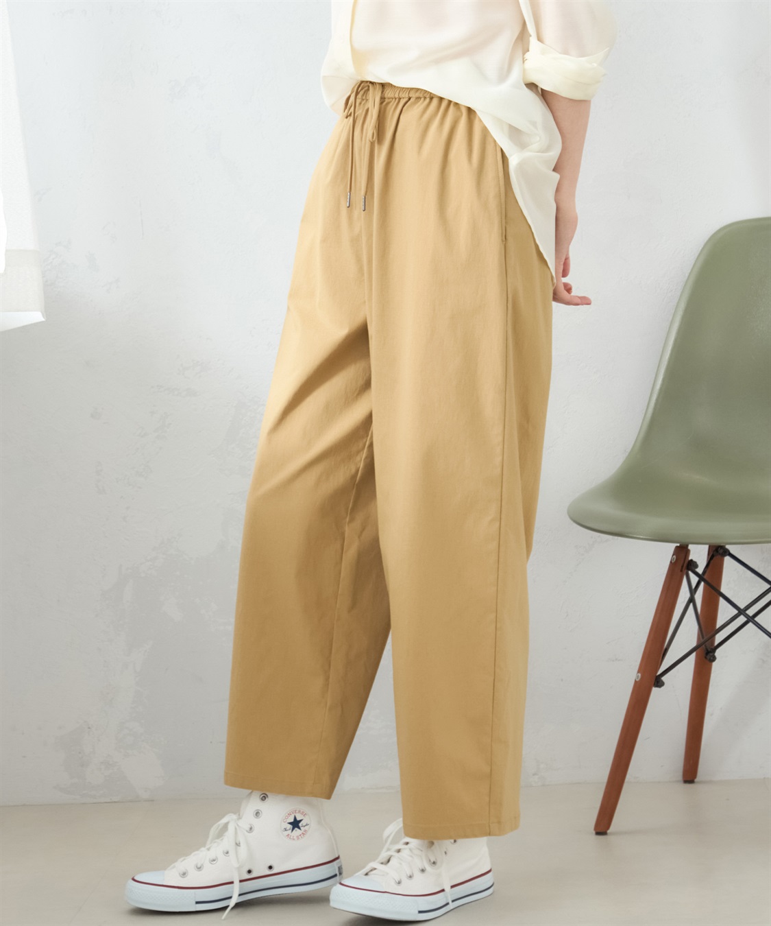 リネンブレンドワイドパンツ Petit Honfleur｜クロスプラス公式通販サイト