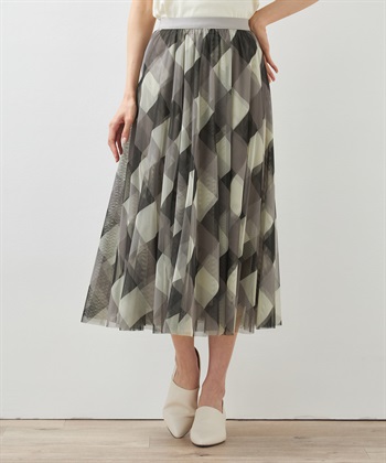 Petit Honfleur チェックチュールスカート_variationthumb_1