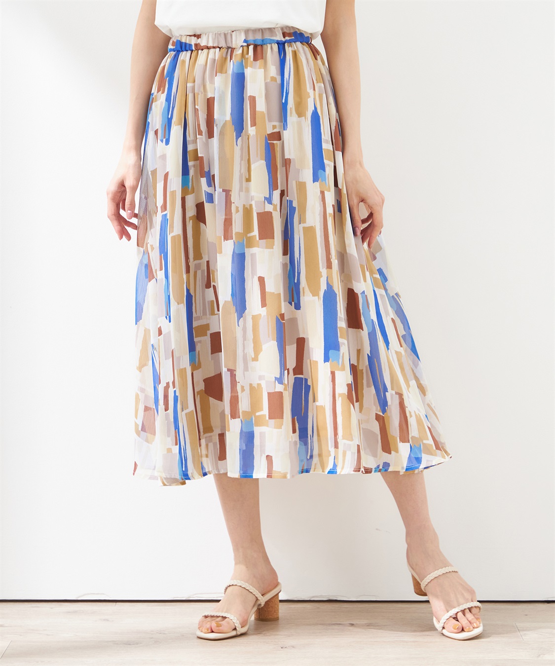 Petit Honfleur プリントスカート_main